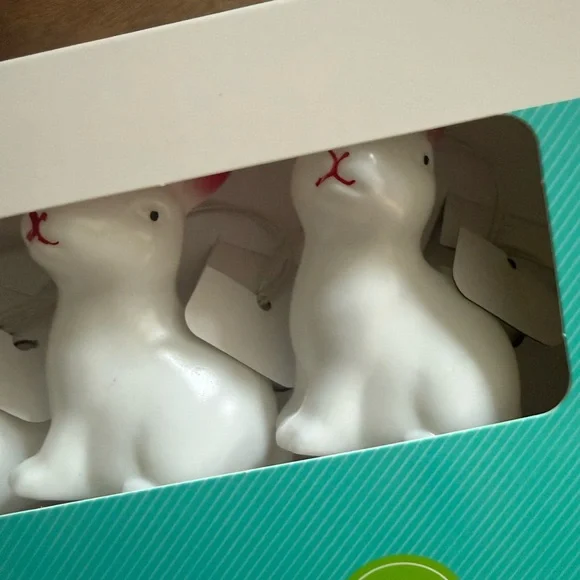Brand NWT White Easter Bunny String Lights with Timer - Picture 15 of 16